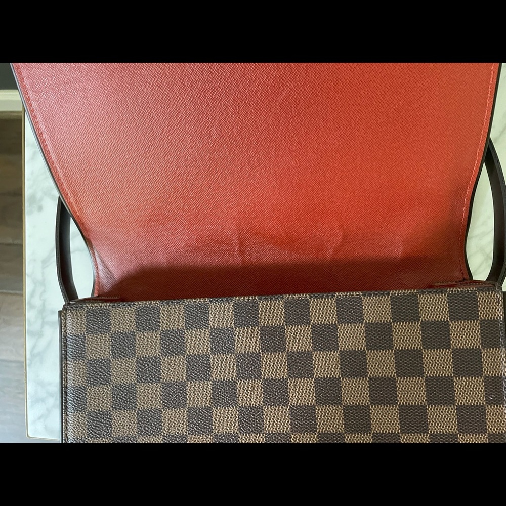 💯AUTHENTIC Louis Vuitton Flap Tribeca Damier Ebene Carre bag - Picture 13 of 13